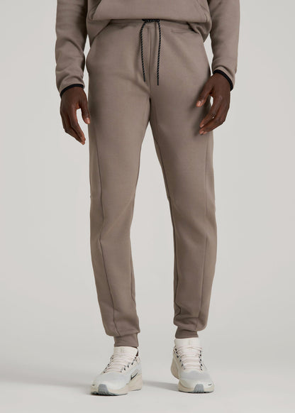 Tech Motion Fleece Joggers for Tall Men in Portobello
