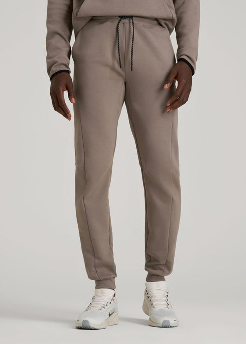 Tech Motion Fleece Joggers for Tall Men in Portobello