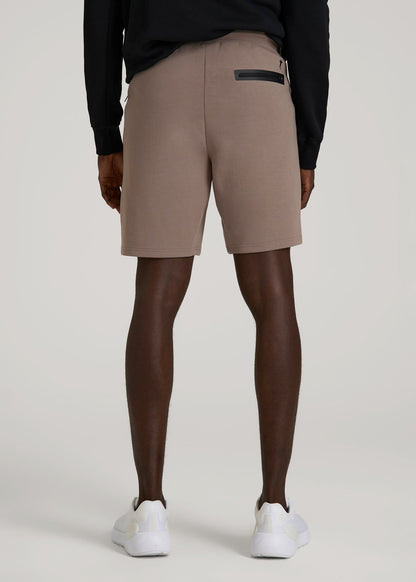 Tech Motion Fleece Shorts for Tall Men in Portobello