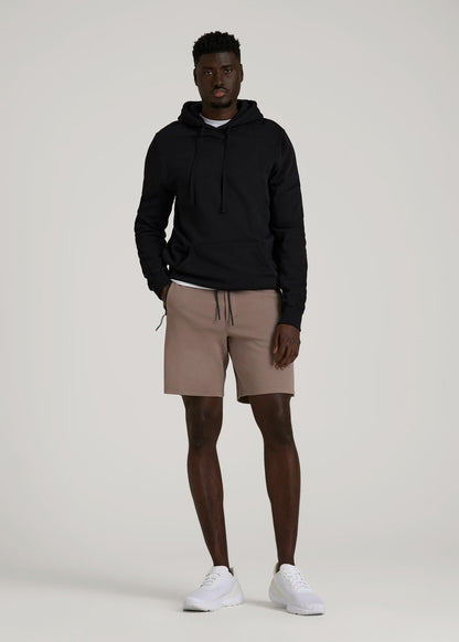 Tech Motion Fleece Shorts for Tall Men in Portobello
