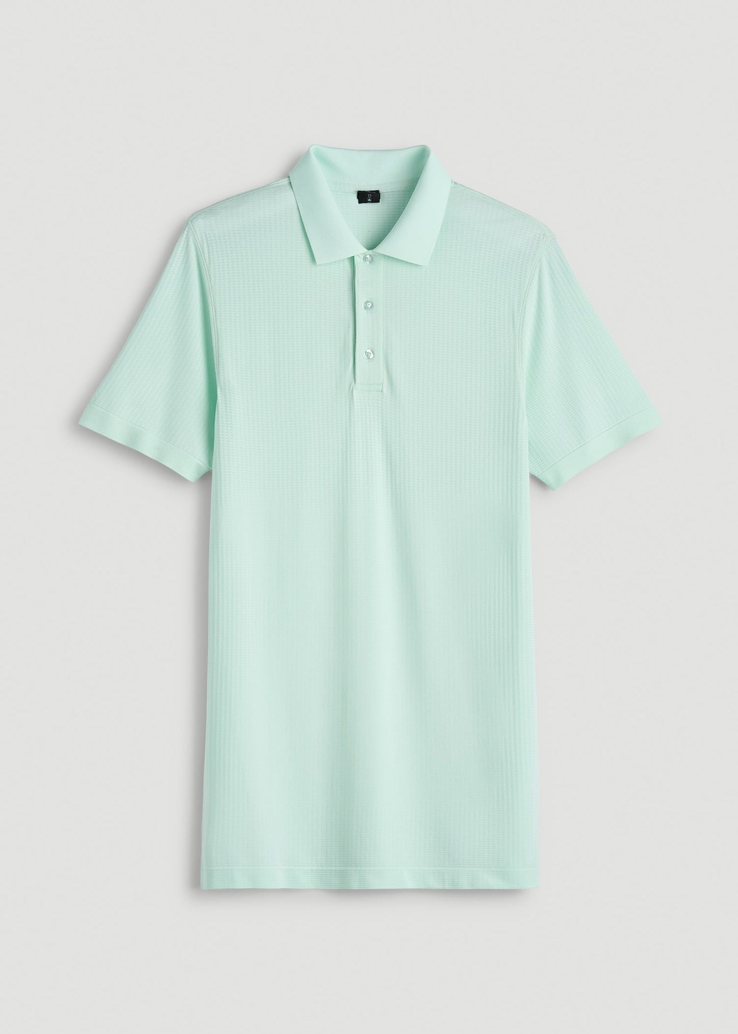 Performance Vented Golf Polo for Tall Men in Opal Blue