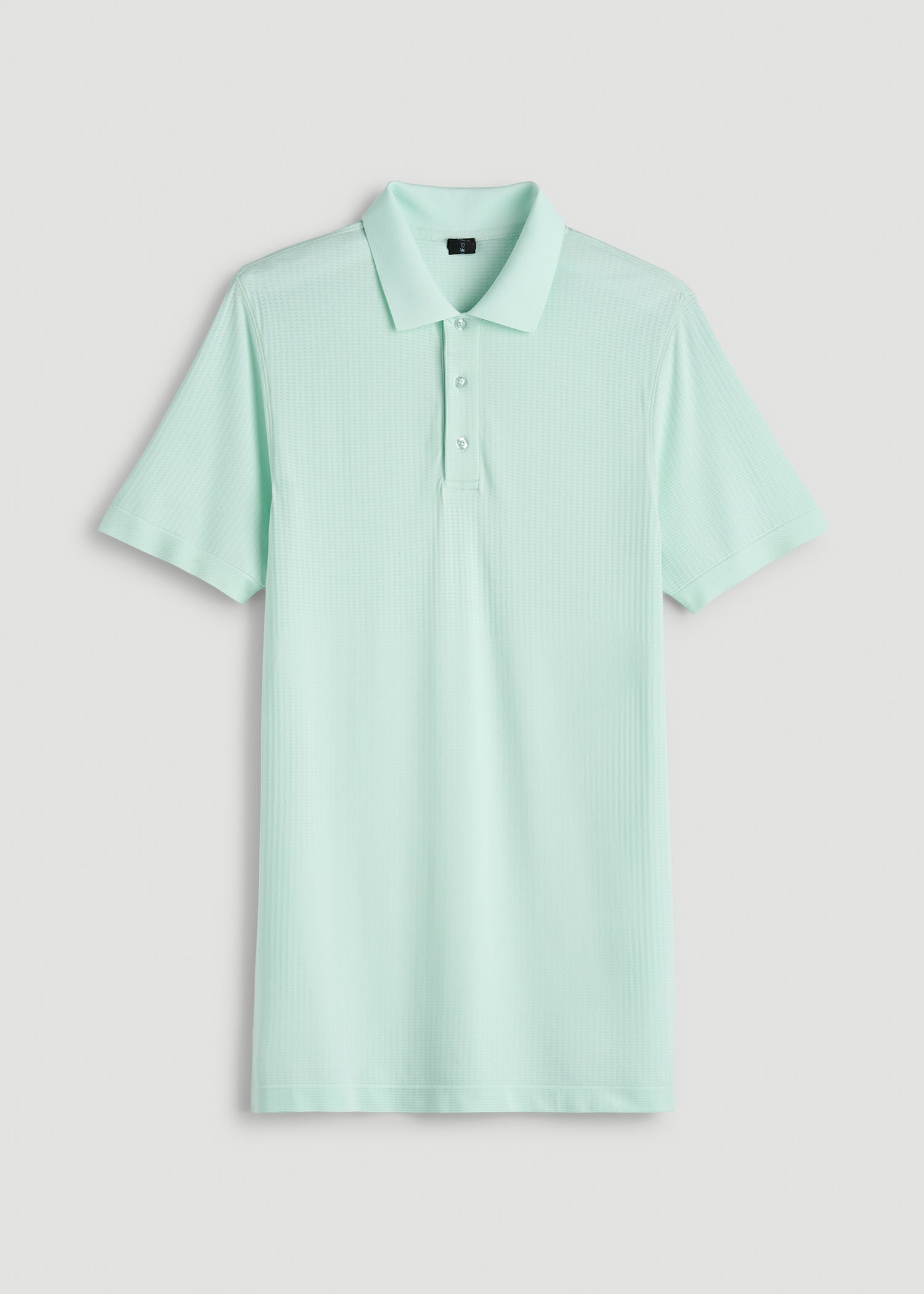 Performance Vented Golf Polo for Tall Men in Opal Blue