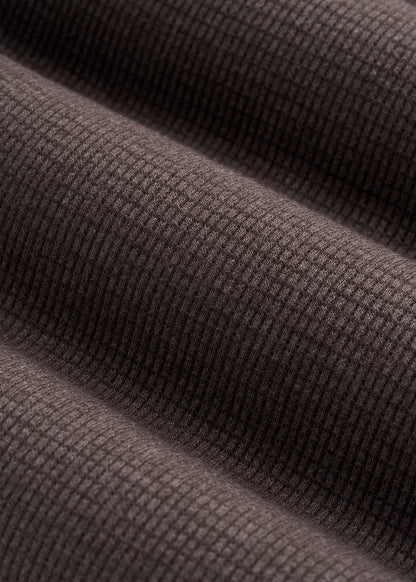 Waffle Lounge Shorts for Tall Men in Espresso