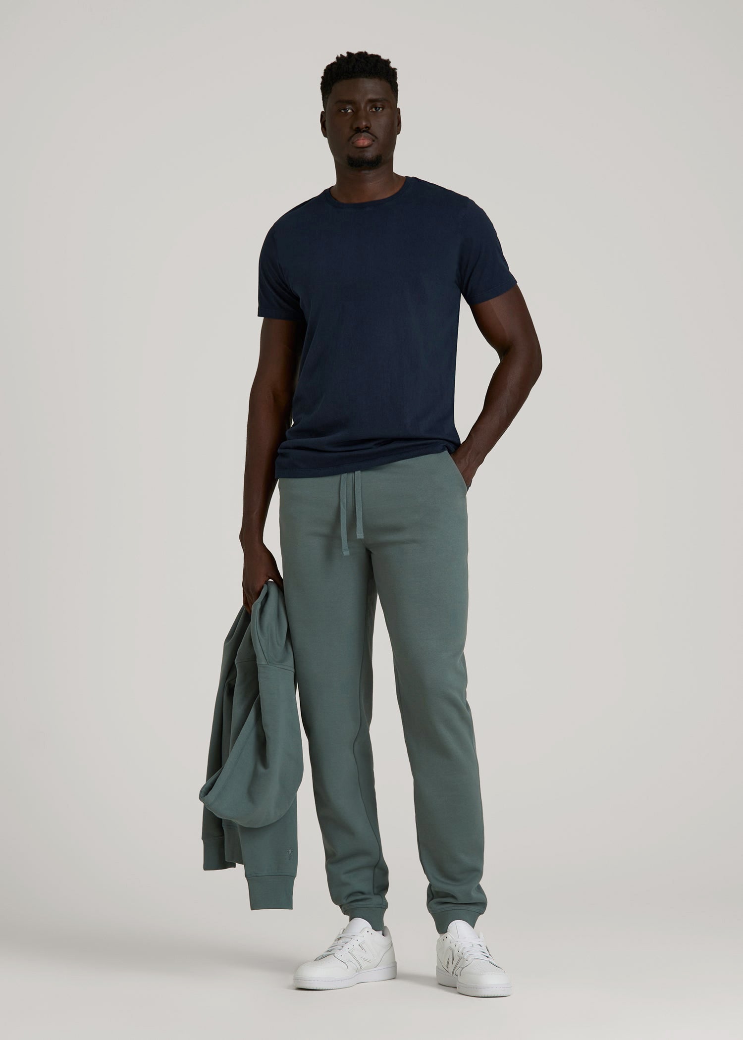 Wearever 2.0 Fleece Joggers for Tall Men in Balsam Green