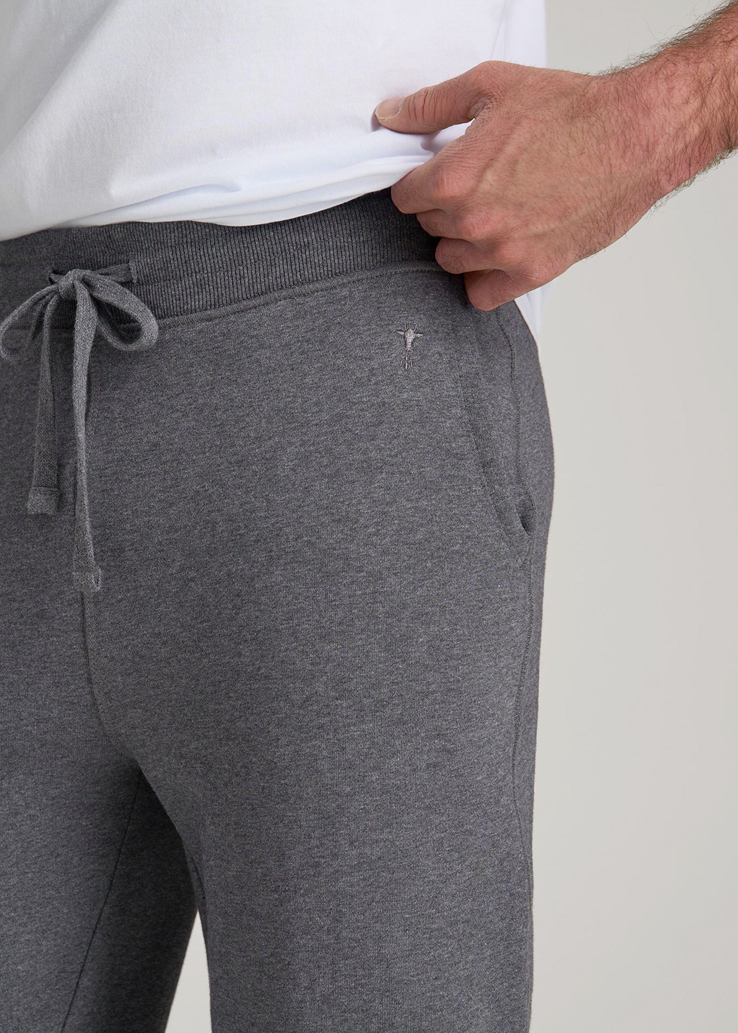 Wearever 2.0 Fleece Joggers for Tall Men in Charcoal Mix