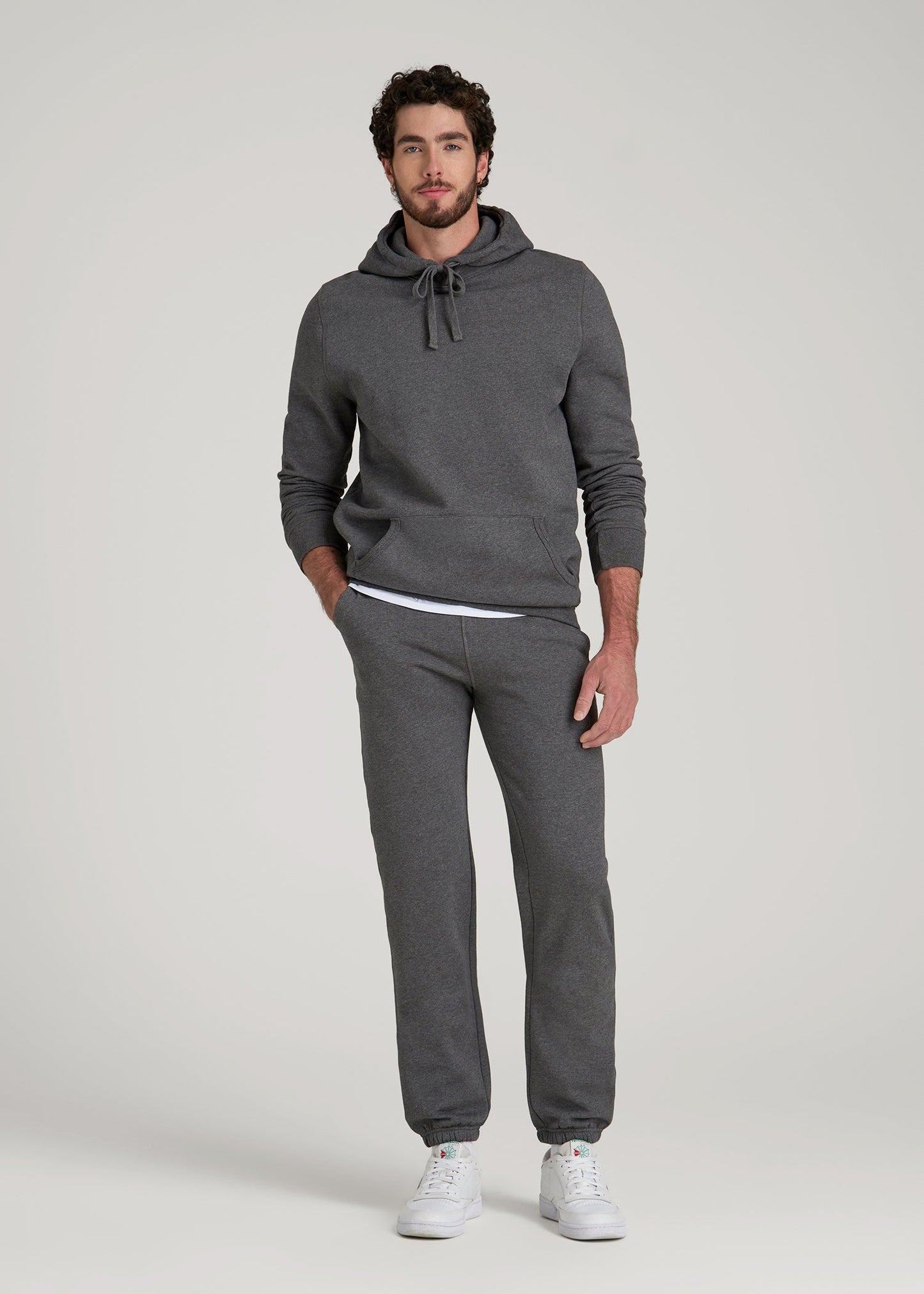 Wearever 2.0 Fleece Sweatpants for Tall Men in Charcoal Mix