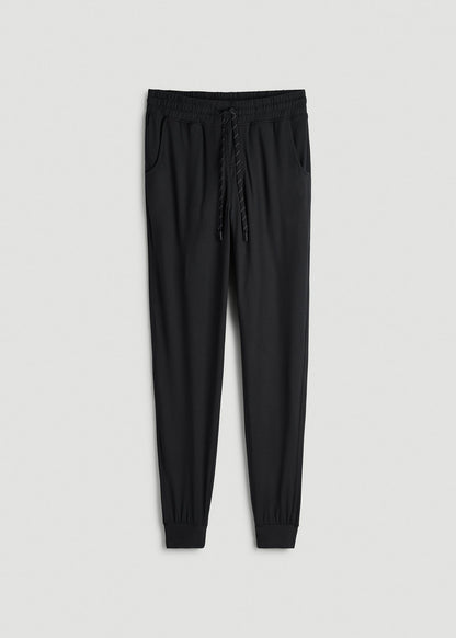 Weekender Stretch Lounge Joggers for Tall Men in Black