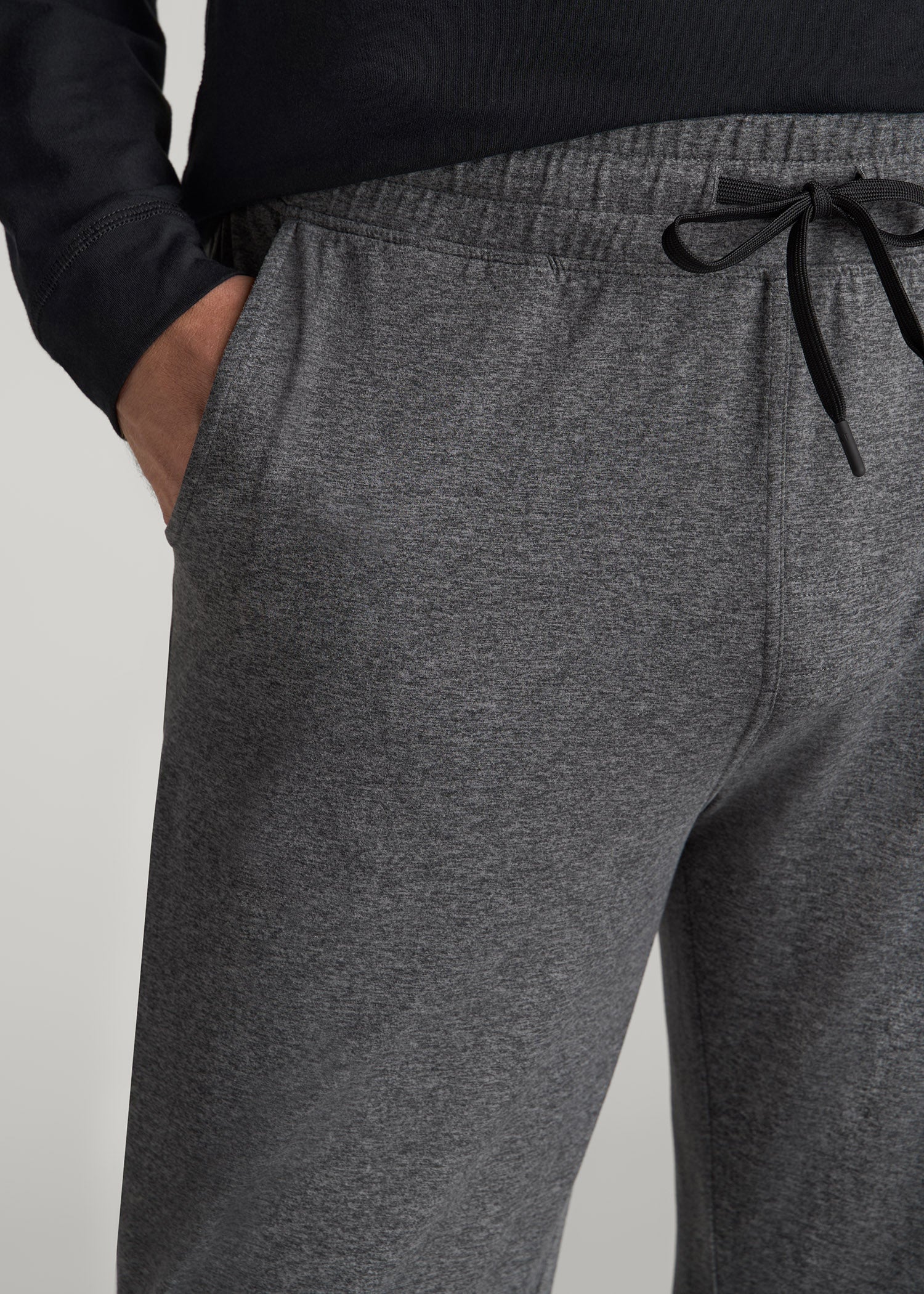 Weekender Stretch Lounge Pants for Tall Men in Charcoal Mix