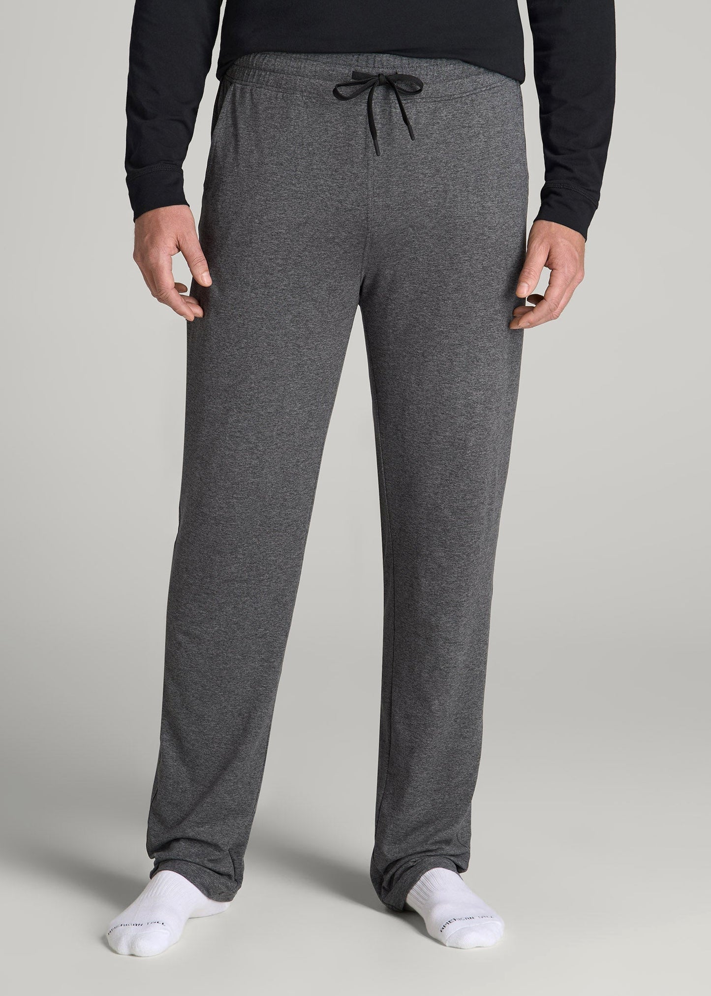 Weekender Stretch Lounge Pants for Tall Men in Charcoal Mix