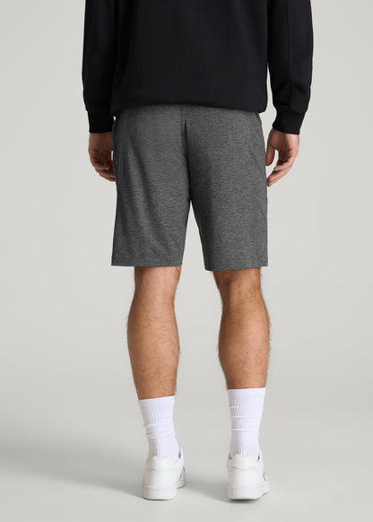 Weekender Stretch Lounge Shorts for Tall Men in Charcoal Mix