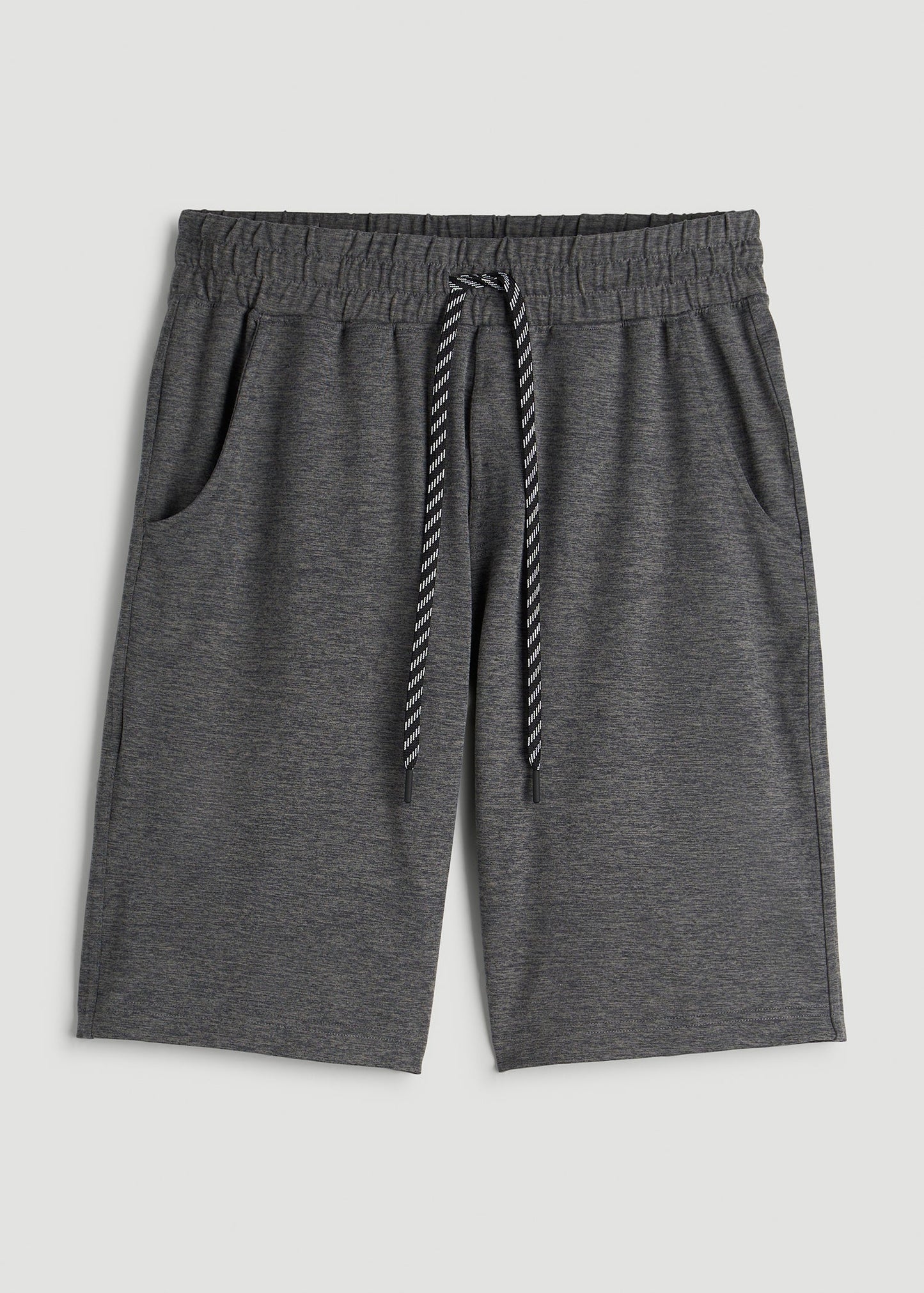 Weekender Stretch Lounge Shorts for Tall Men in Charcoal Mix