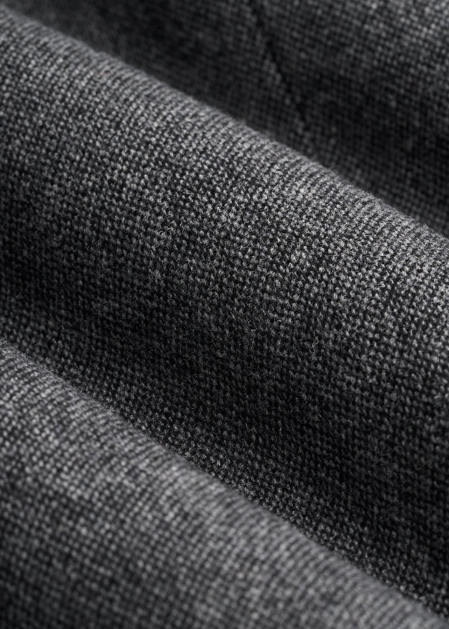 Wool Blend Dress Pants for Tall Men in Anthracite Tweed