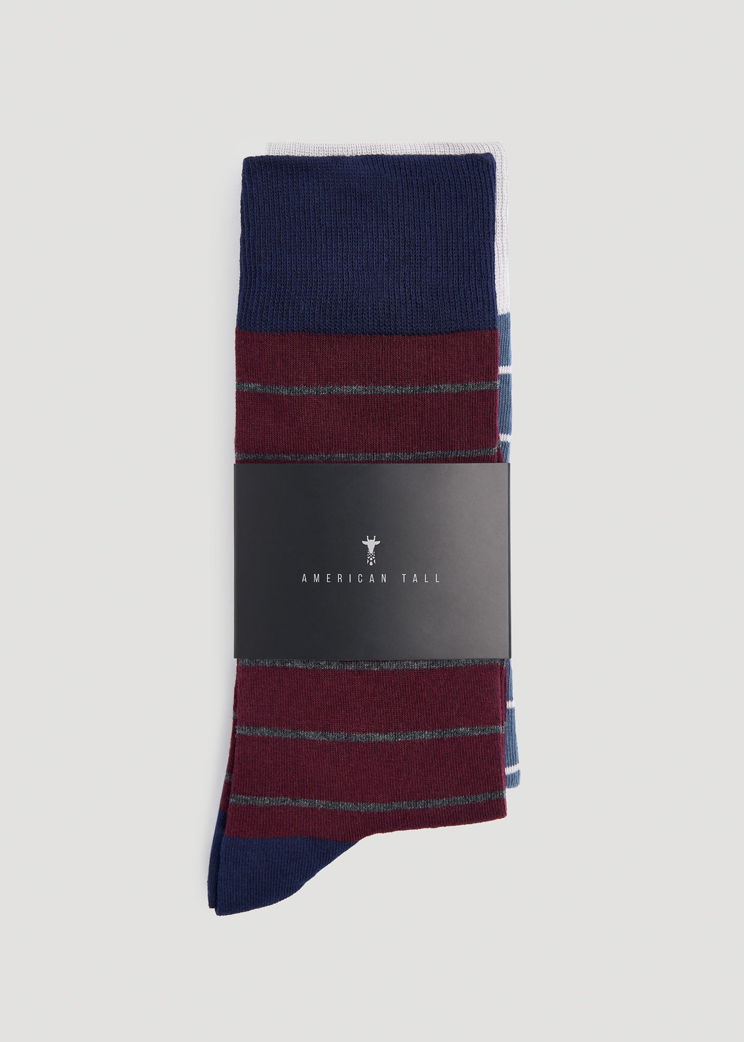 Dress Socks Size 14 to 17 (3-Pack) for Tall Men in Pack C