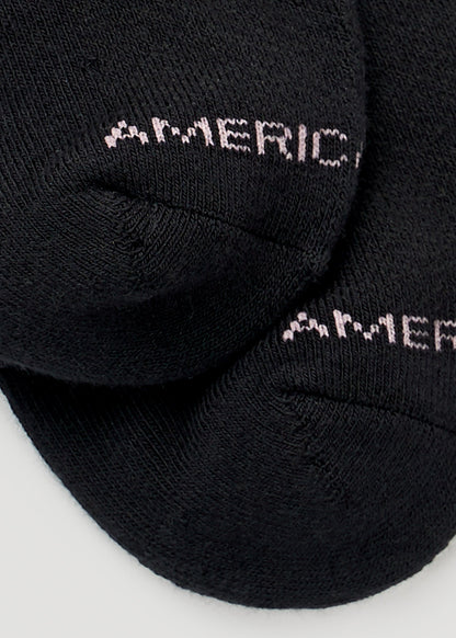 Ankle Socks (X-Large Size: 10-13) for Tall Women in Black