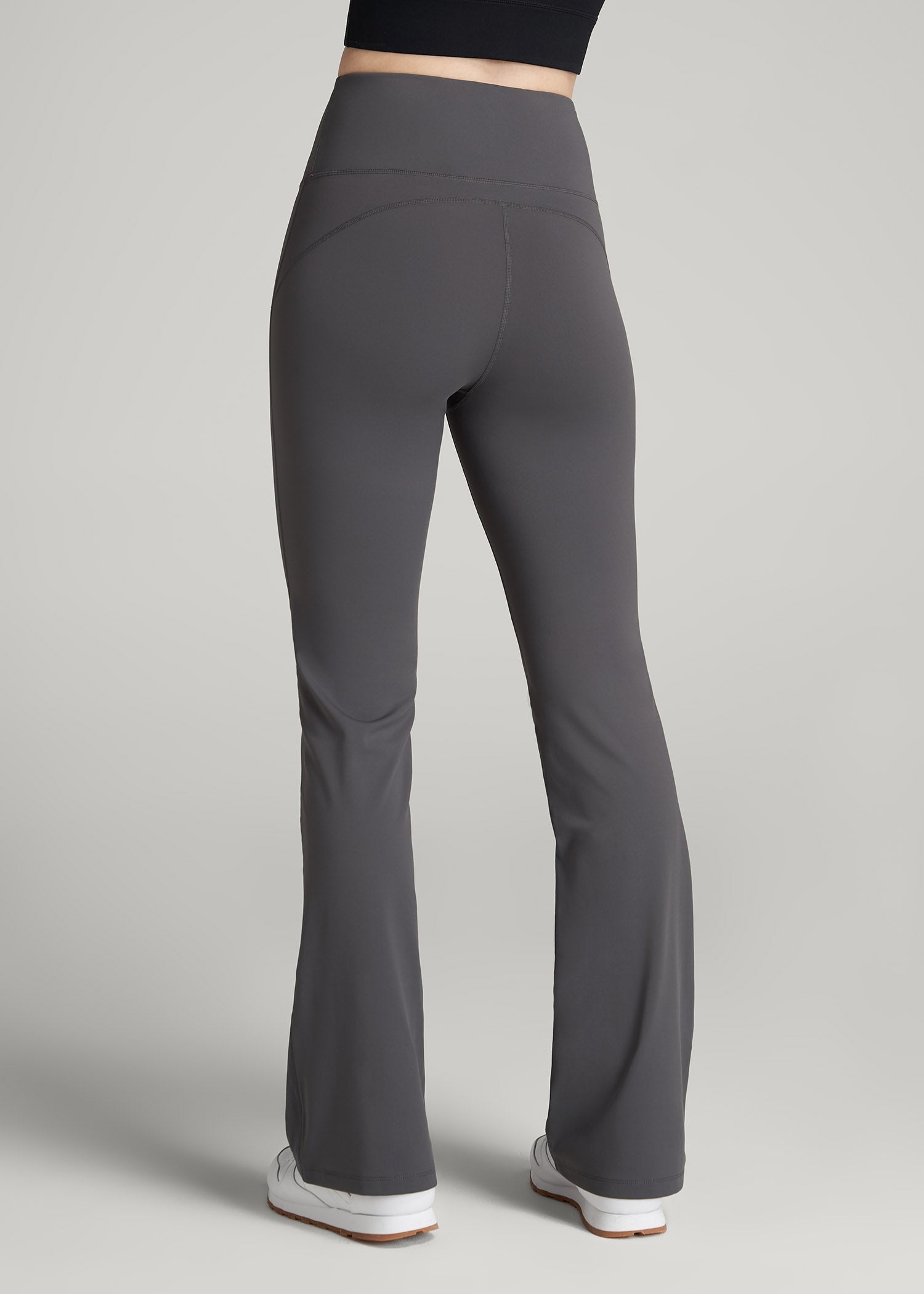 Balance Flare Yoga Pants for Tall Women in Charcoal