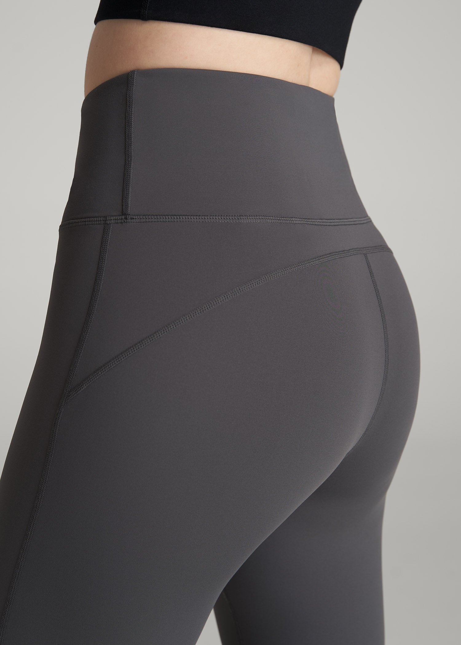 Balance Flare Yoga Pants for Tall Women in Charcoal