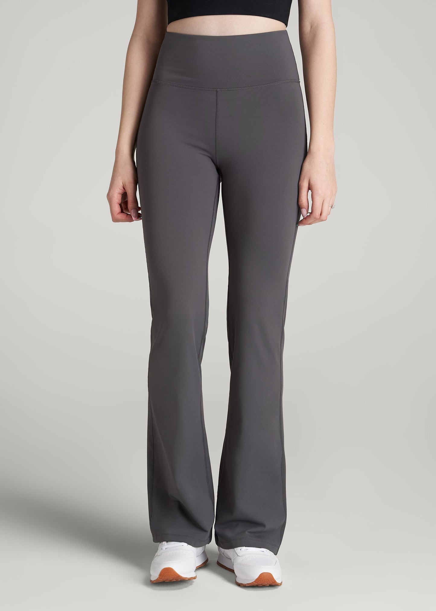 Balance Flare Yoga Pants for Tall Women in Charcoal