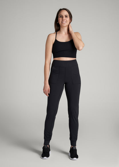 Balance Pocket Joggers for Tall Women in Black