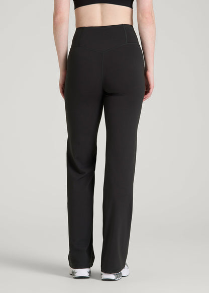 Balance Wide Leg Yoga Pants for Tall Women in Black