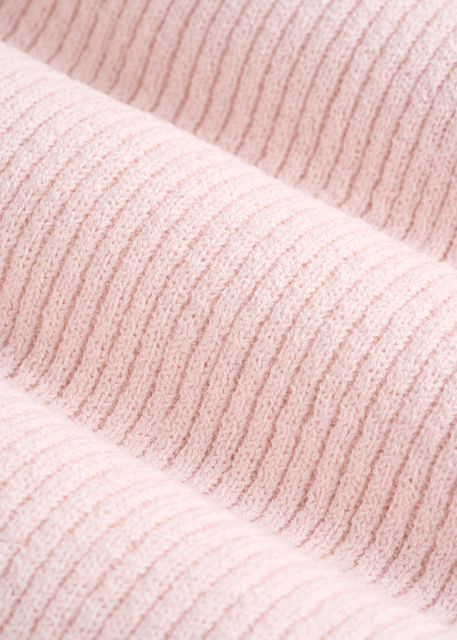 Boucle Knit Cardigan for Tall Women in Barely Pink