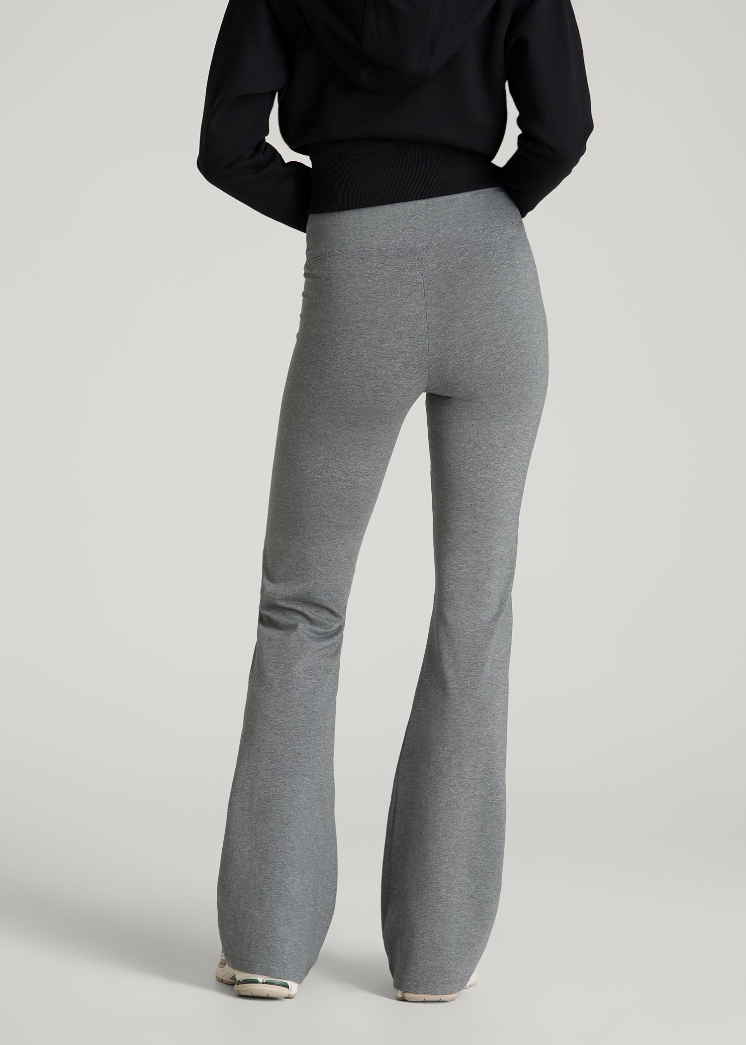 Cotton flare legging for Tall Women in Mid Grey Heather