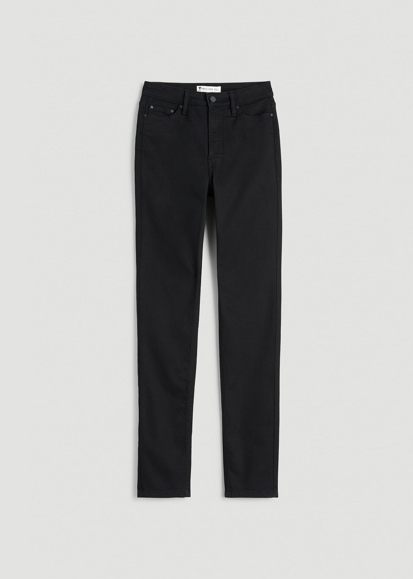 Curve High Rise Skinny Leg Jeans for Tall Women in Optimum Black