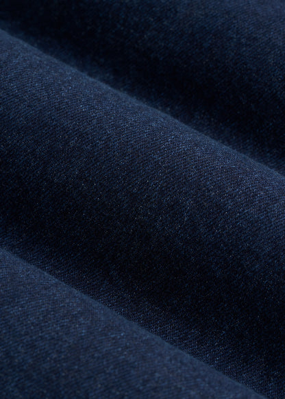 Denim Overalls for Tall Women in Deep Indigo Wash