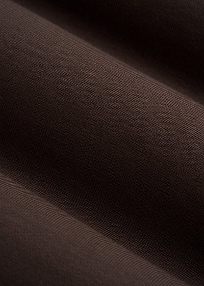 Everyday Terry Cropped Crew for Tall Women in Espresso
