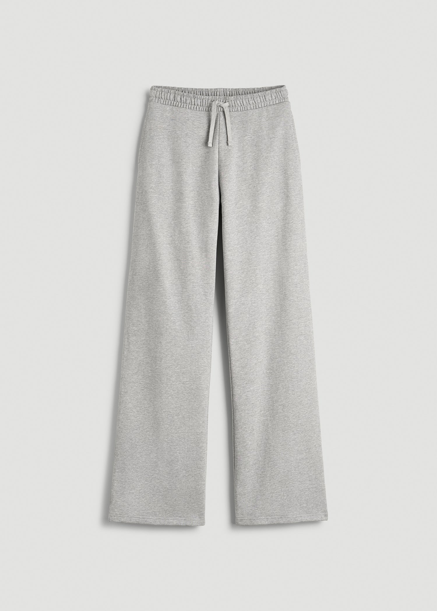 Everyday Terry Midrise Wide-Leg Pants for Tall Women in Grey Mix