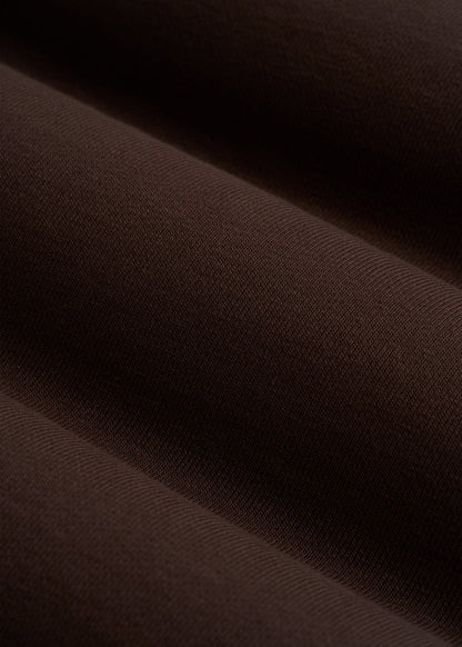 French Terry Crewneck Sweatshirt for Tall Women in Espresso
