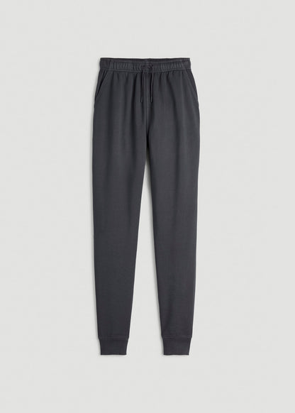 Garment Dyed Joggers for Tall Women in Washed Charcoal Rinse