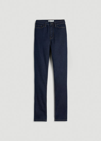 Georgia High-Rise Skinny Jeans for Tall Women in Deep Indigo Wash