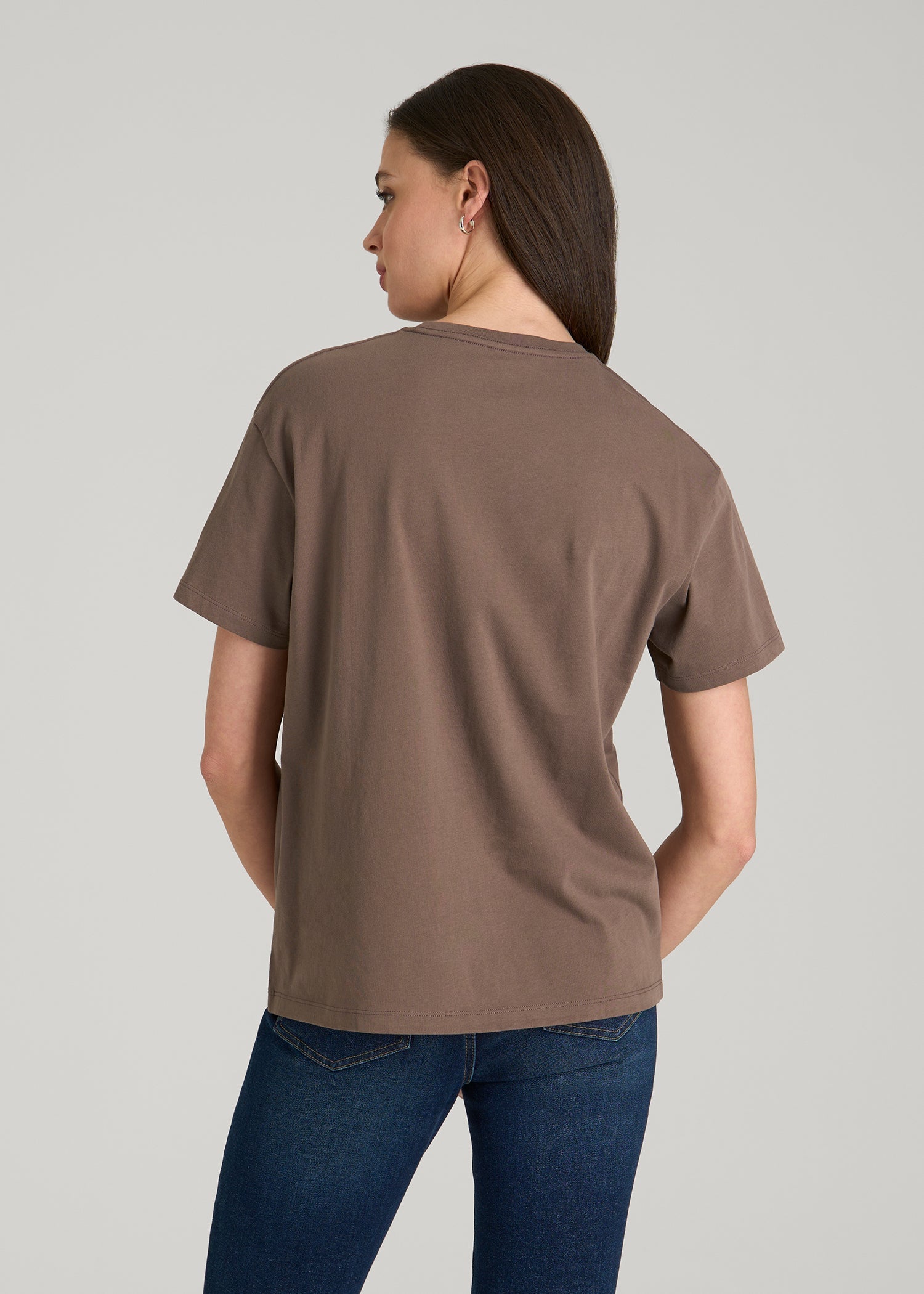 Equestrian Graphic Tee for Tall Women in Brown