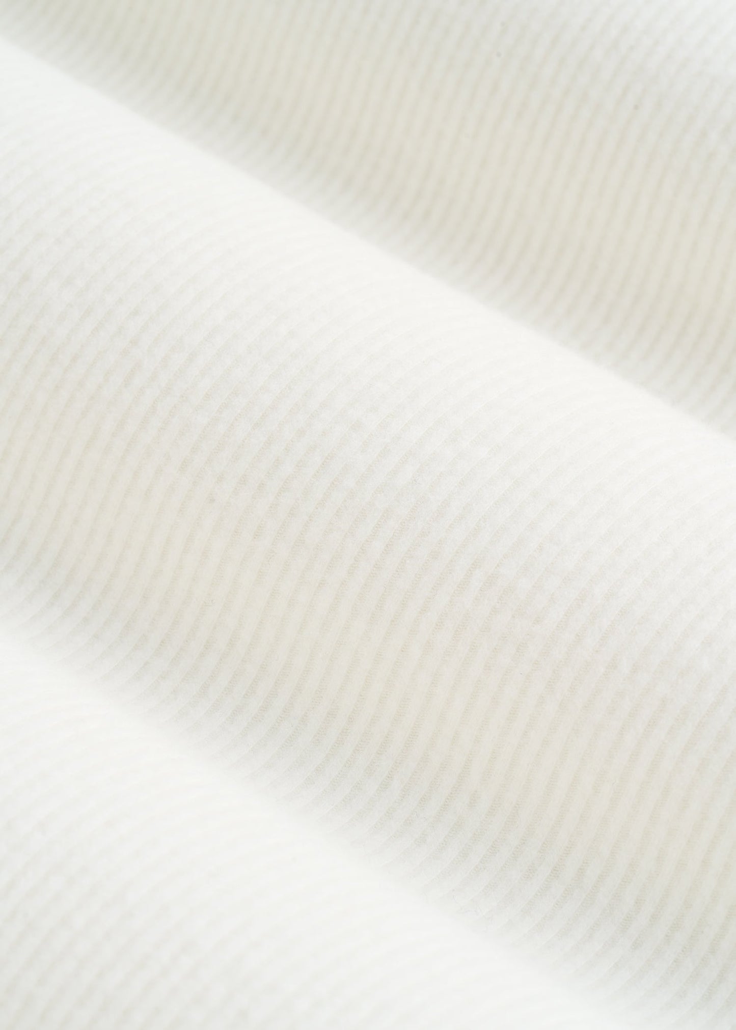 Long Sleeve Ribbed Crewneck Henley Shirt for Tall Women in Cream