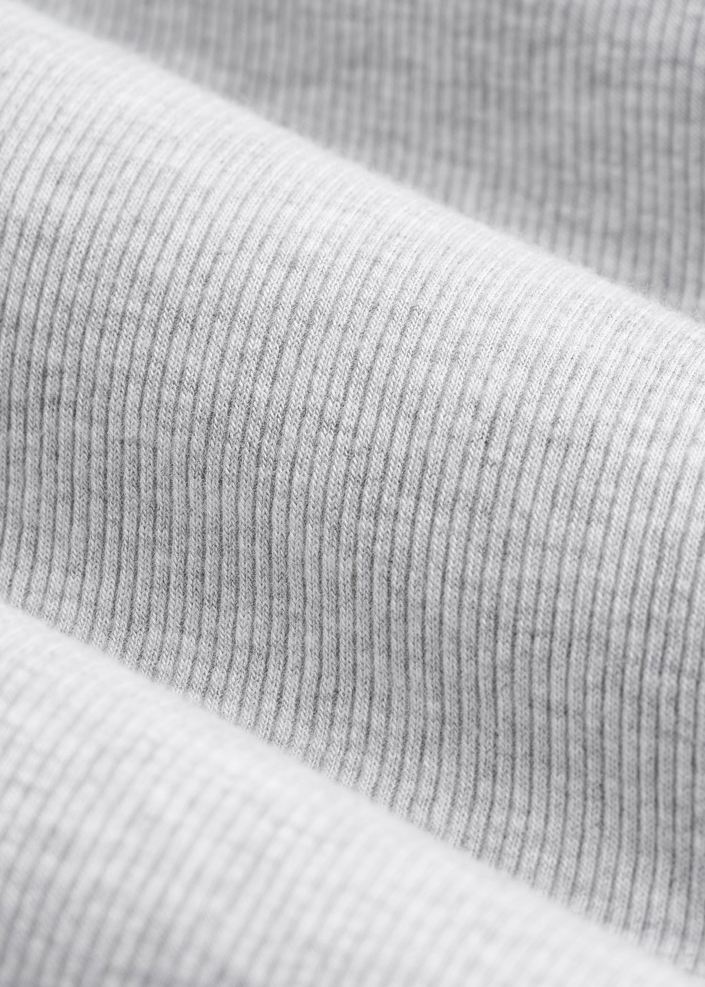FITTED Ribbed Long Sleeve Tee for Tall Women in Grey Mix