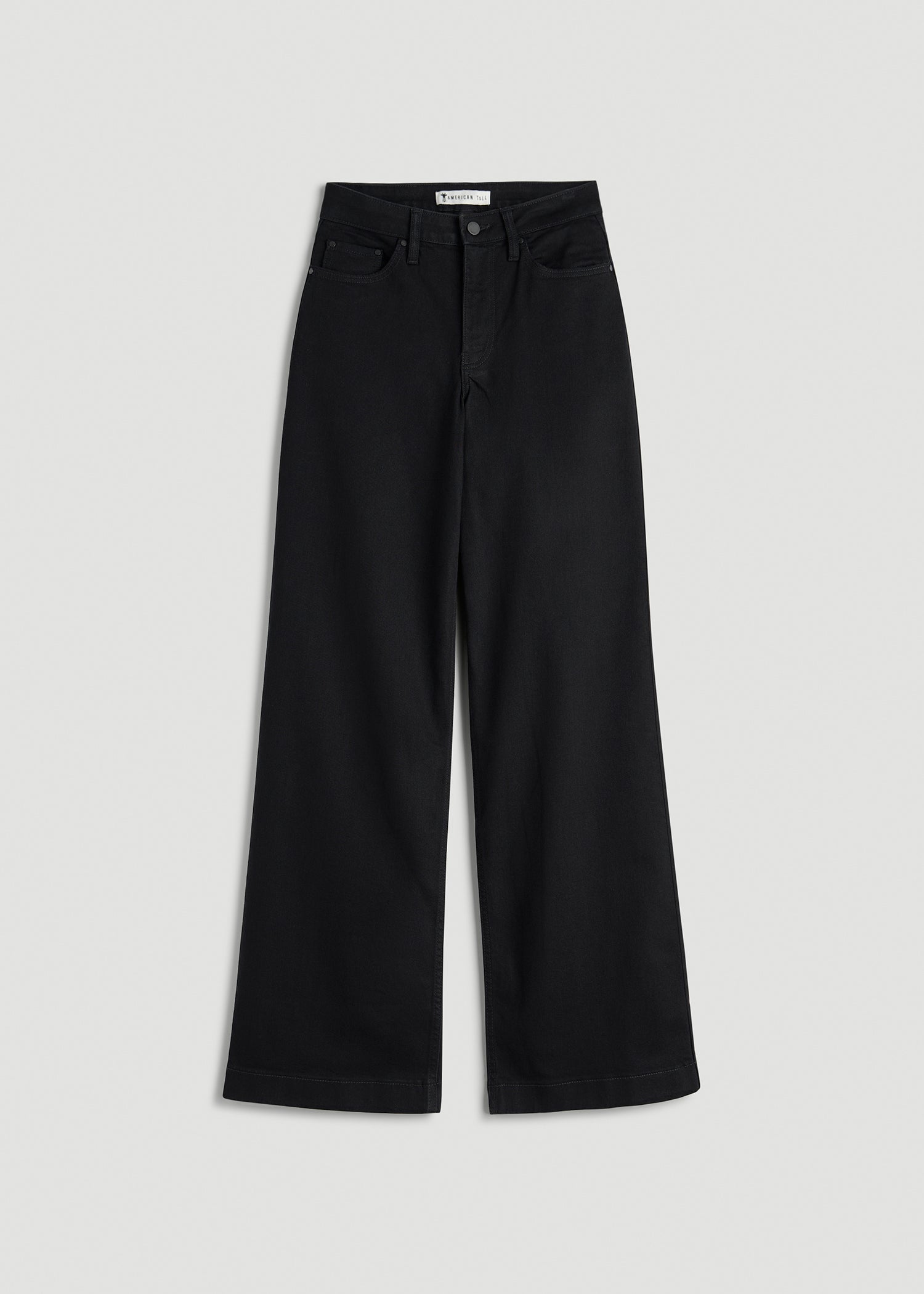 Luna High-Rise Wide-Leg Jeans for Tall Women in Optimum Black