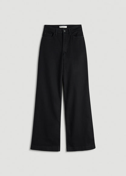 Luna High-Rise Wide-Leg Jeans for Tall Women in Optimum Black