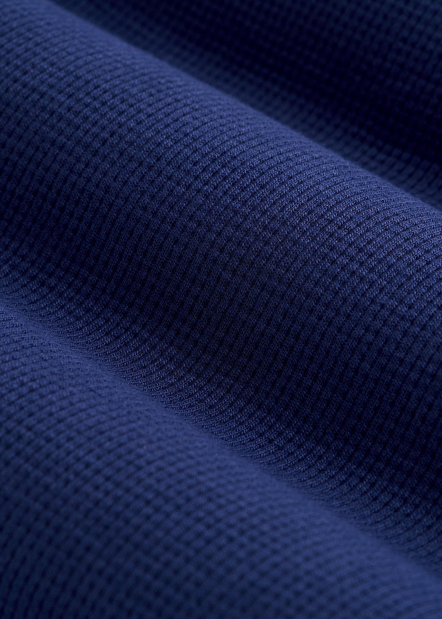 Open-Bottom Waffle Lounge Pants for Tall Women in Midnight Blue
