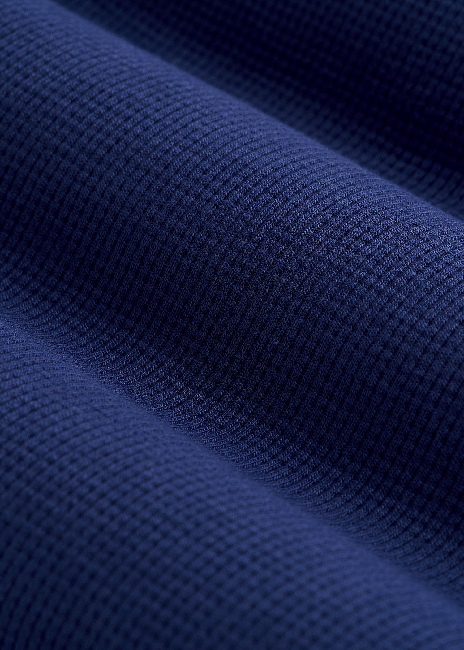 Open-Bottom Waffle Lounge Pants for Tall Women in Midnight Blue