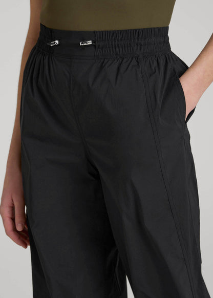 Parachute Jogger for Tall Women in Black