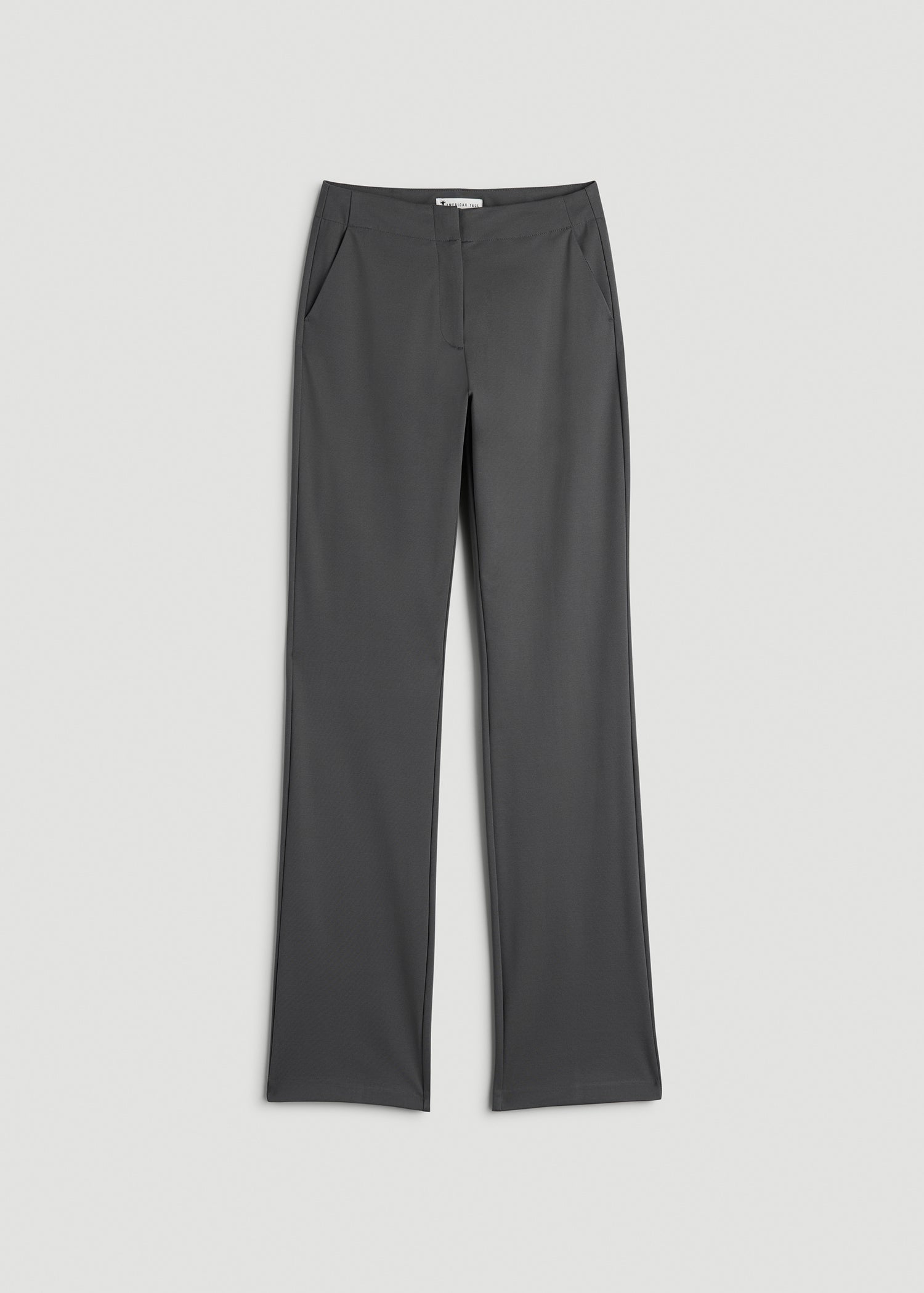 Freedom Flex Slim Straight Leg Dress Pants for Tall Women in Slate