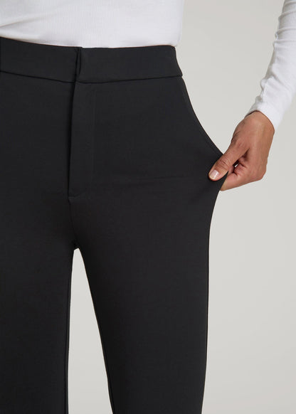 Flex Ponte Skinny High Rise Pant for Tall Women in Black
