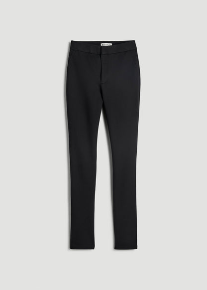Flex Ponte Skinny High Rise Pant for Tall Women in Black