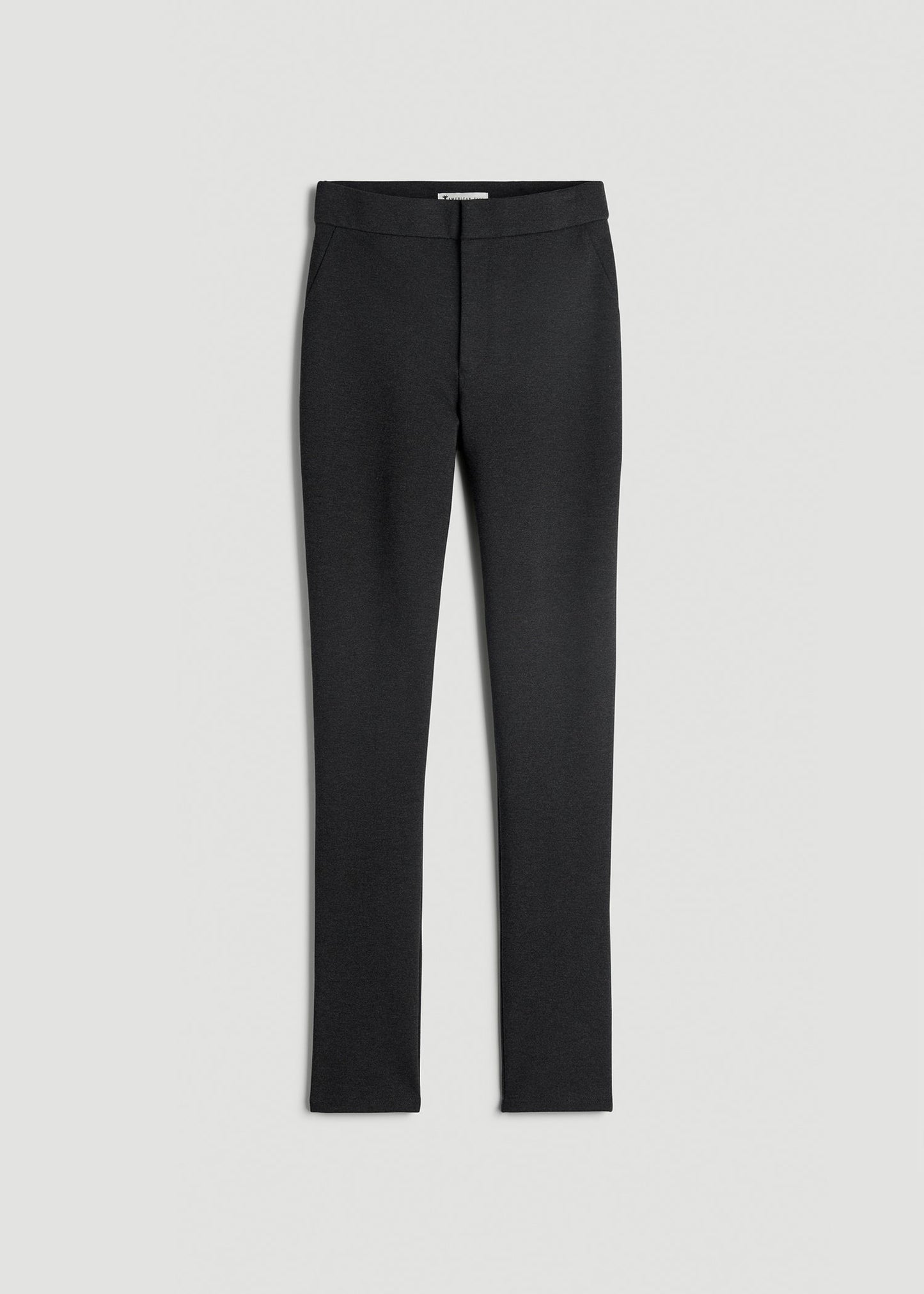 Flex Ponte Skinny High Rise Pant for Tall Women in Dark Charcoal Heather