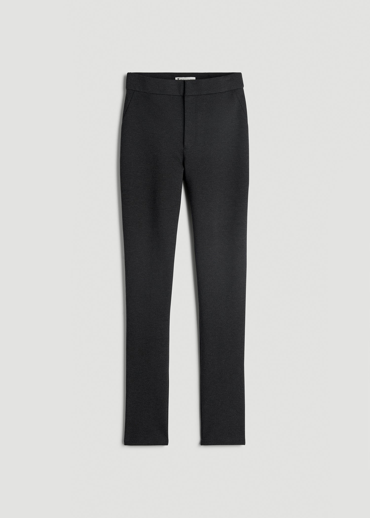 Flex Ponte Skinny High Rise Pant for Tall Women in Dark Charcoal Heather