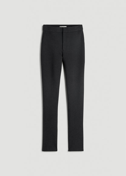 Flex Ponte Skinny High Rise Pant for Tall Women in Dark Charcoal Heather