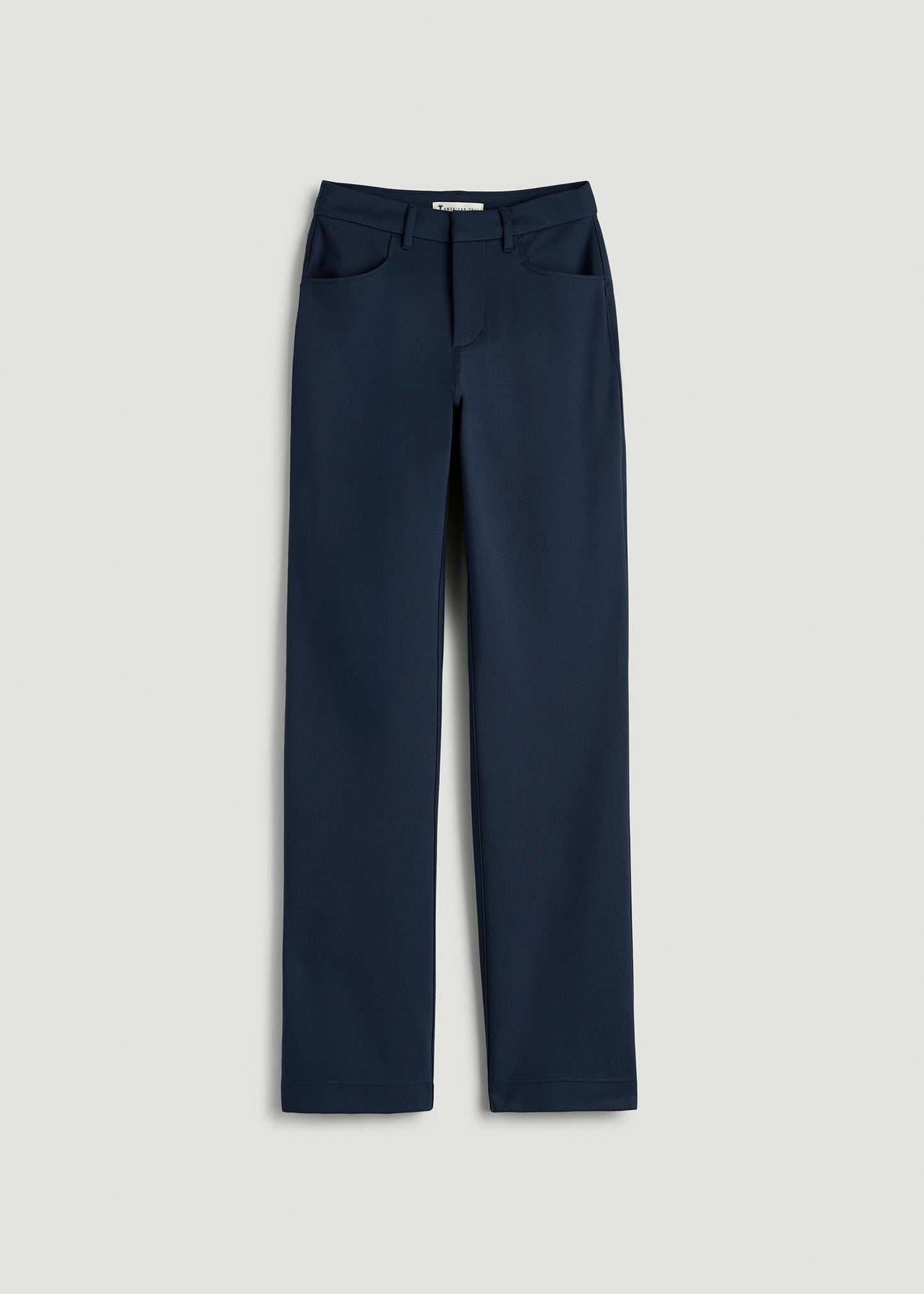 Flex Ponte Straight Leg Pants for Tall Women in Navy