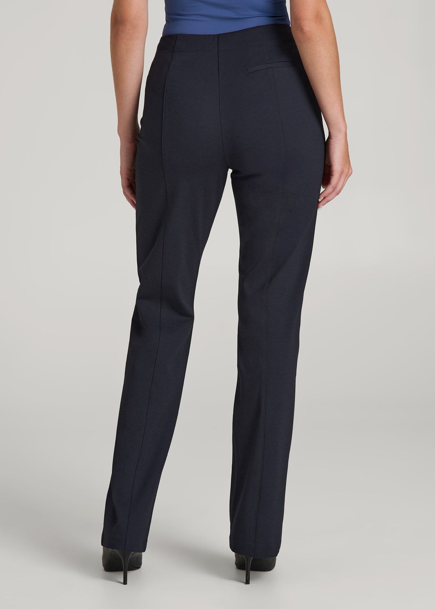 Freedom Flex Straight Leg Dress Pants for Tall Women in Deep Navy