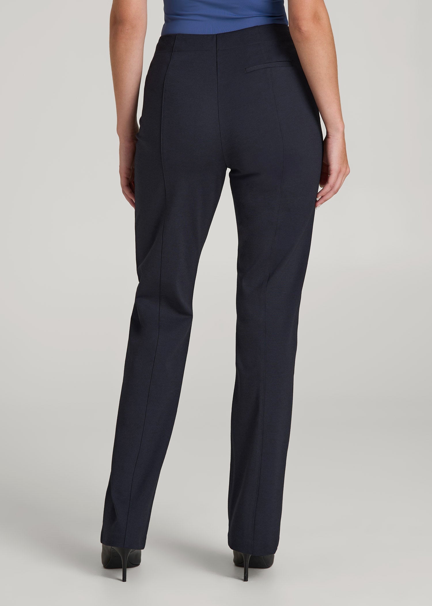Freedom Flex Straight Leg Dress Pants for Tall Women in Deep Navy