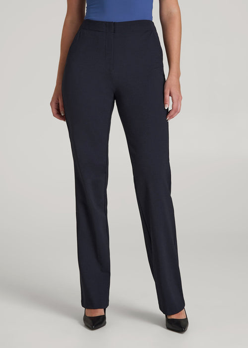 Freedom Flex Straight Leg Dress Pants for Tall Women in Deep Navy